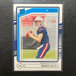 2024 Drake Maye Donruss “Rated Rookie” Rookie Card. New England Patriots. 