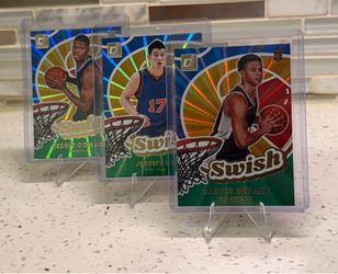 2025-26 Donruss Swish Holo Green Laser Carter / Jeremy / Cedric