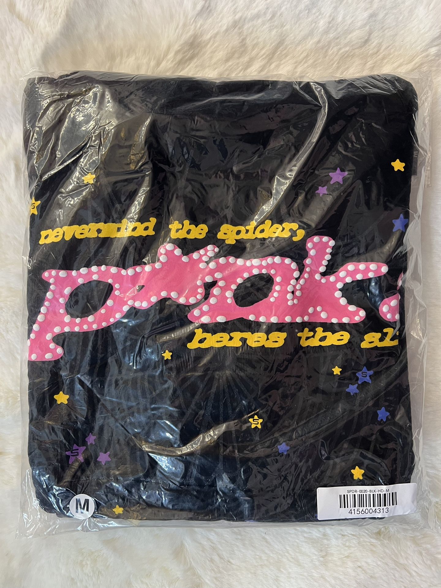 *Brand New* Sp5der Hoodie “Black” Medium Size (100% Authentic✅)