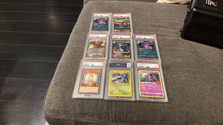 Stack of Pokémon slabs