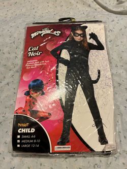Miraculous Cat Noir Child Halloween Costume Medium 8-10