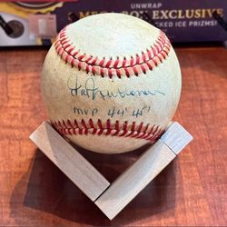 HAL NEWHOUSER  "MVP 44-45" Signed Autographed OAL Lee Macphail Rare Baseball JSA