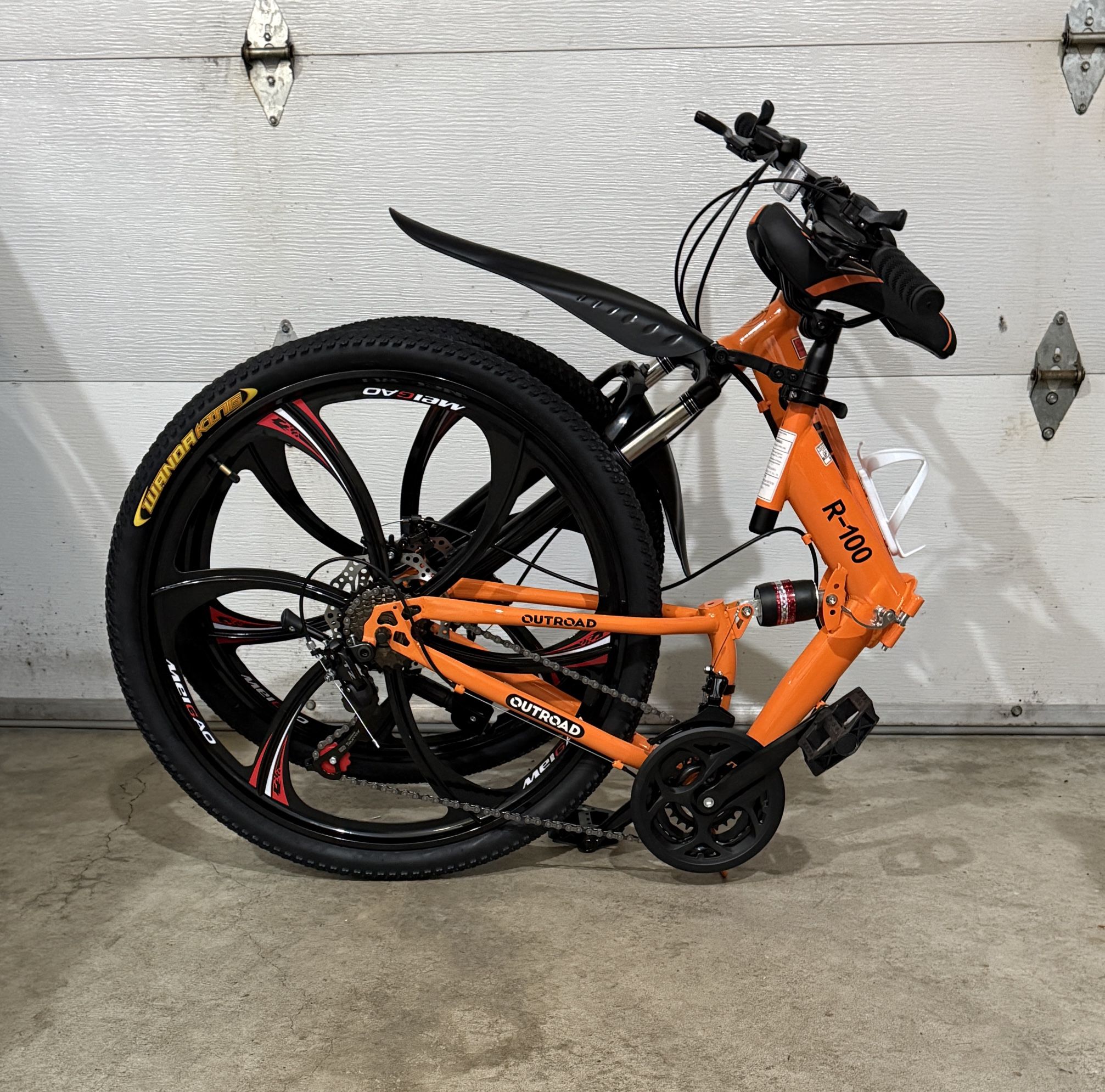 New Folding 26-Inch Dual Suspension Mountain Bike  