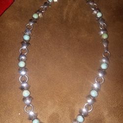 Vintage Mexican Turquoise Necklace 