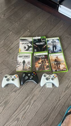 X box games and controllers