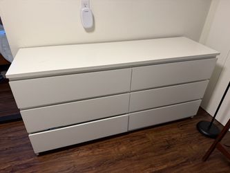 IKEA MALM White 6-Drawer Dresser