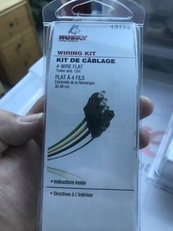 4 wire flat trailer end wire kit