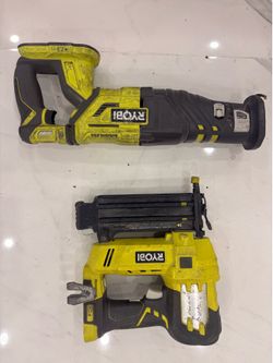 Ryobi sawzall Ryobi nailer