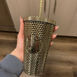 Starbucks Gold Studded Tumbler Rare