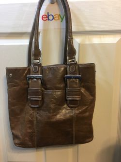 Brown Leather Handbag 