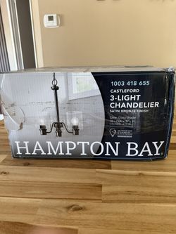 Hampton Bay 3-Light chandelier