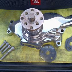 Chevy Water Pump Chrome Never Used Open Box