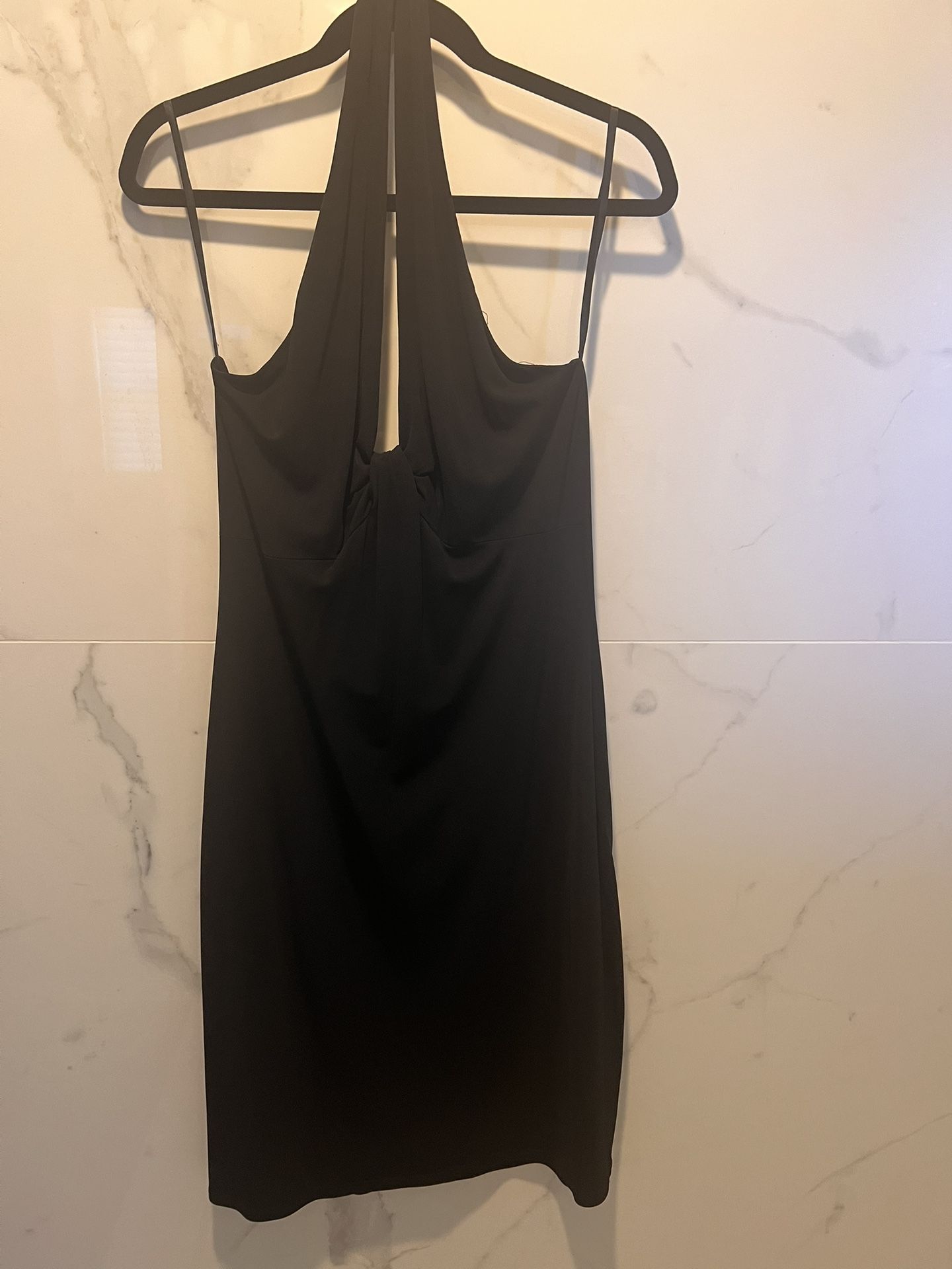 Black Halter top Cocktail Dress