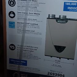 AC  Smith Condensing Natural Gas Tankless Water Heater 