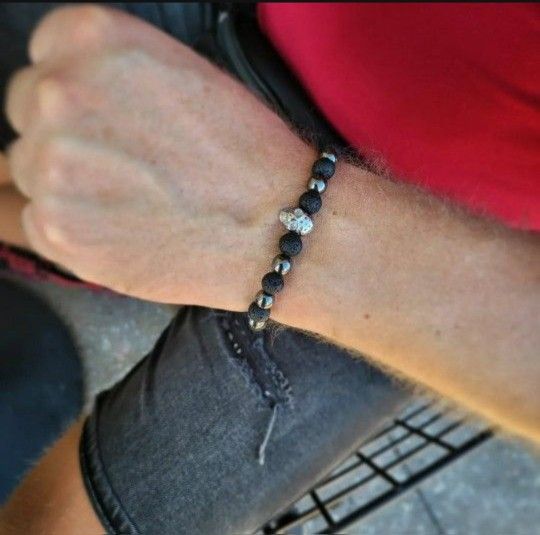 Men's Bracelet ( Handmade Natural Stones)