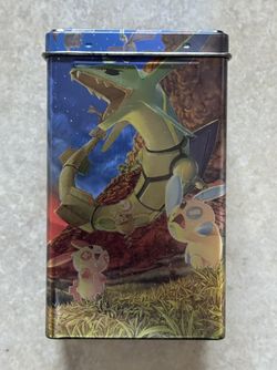 Pokemon TCG EX Series Collectors Tin E-Reader Rayquaza Plusle Minun 2004 EMPTY