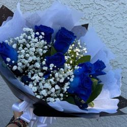 Blue Roses Bouquet