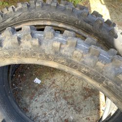 Two Sets Of Dirt bike Tires 