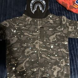 Bape Space Camo Full Zip Up Hoodie