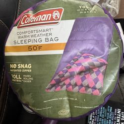 Coleman Youth Size 50*F Sleeping Bag