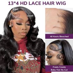 GORGEOUS 32” BODY WAVE HUMAN HAIR WIG