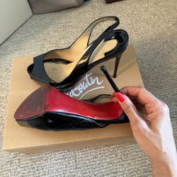 Louboutin Scrappy Sandal Heels