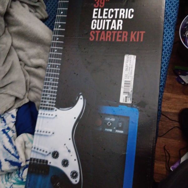 39 Inch Electric Guitar Starter Kit And Electric Keyboard