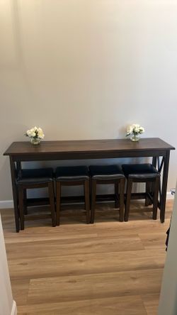 Kitchen bar stool set dining table chairs