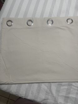 2 CURTAINS Beige Panels IKEA 💯 Cotton  ( ea  panel  W58”x H 95”) 