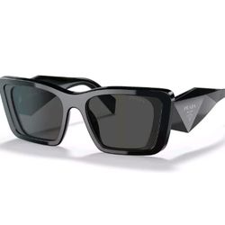 Prada Woman’s Sunglasses Black/Grey Lens