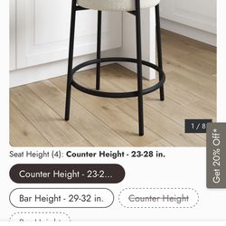 3 Nathan & James bar Stools / Counter Stools