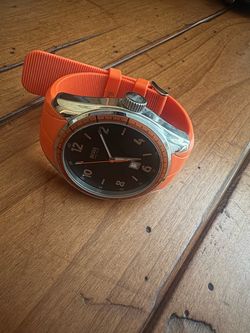 Hugo Boss Orange Quartz Watch (Black Dial / Orange Silicone Strap) | Excellent Condition