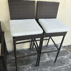 Patio Chair Bar Stools 