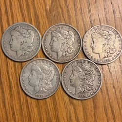 Morgan Silver Dollars.
