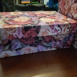 Vintage Floral Trinket Box