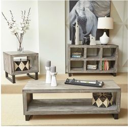 Media Stand, End table, Coffee Table Wood