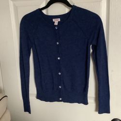Cat And Jack Blue Cardigan Sweater. Girl 10-12