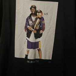 Nike Kobe Bryant La Lakers Retirement Trophy Shirt 5X Champion Goat
