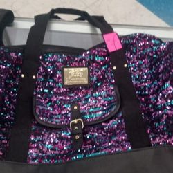 Juicy Couture Sequin Travel Duffel Bag