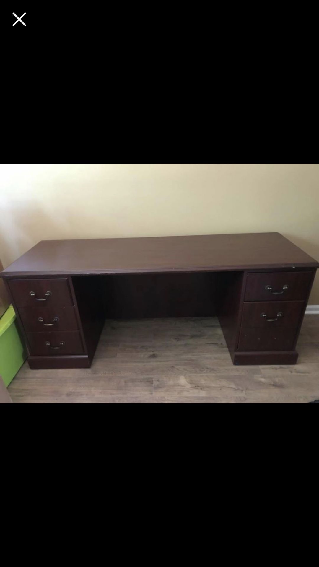 Very Nice Two Executive Desk with Three Bookshelves (Two large and one small) and matching cabinet. Each executive desk cost retail around $800 and b