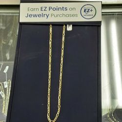 Figaro Chain - Yellow Gold 10k (.417) 3 grams 22 inch