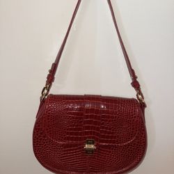 Brahmin Cynthia Glissandro Red Shoulder Bag