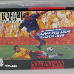 International Superstar Soccer Deluxe Super Nintendo SNES Complete CIB
