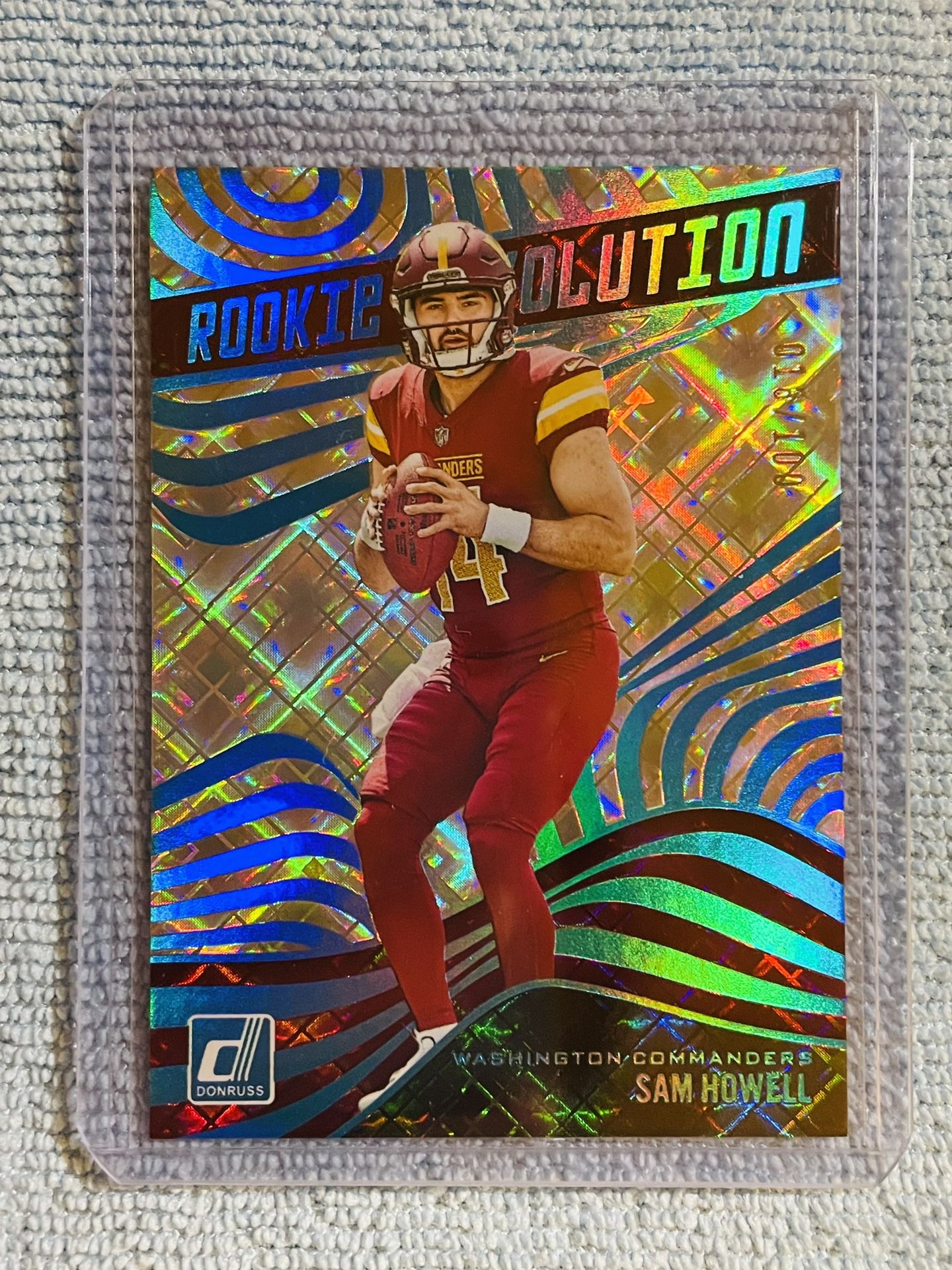 Sam Howell 2022 Panini Donruss Rookie Revolution Cosmic /100!
