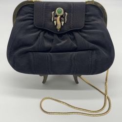 1960's Martin Van Schaak Designer Handbag with Elephant Clasp. Extremely Rare.