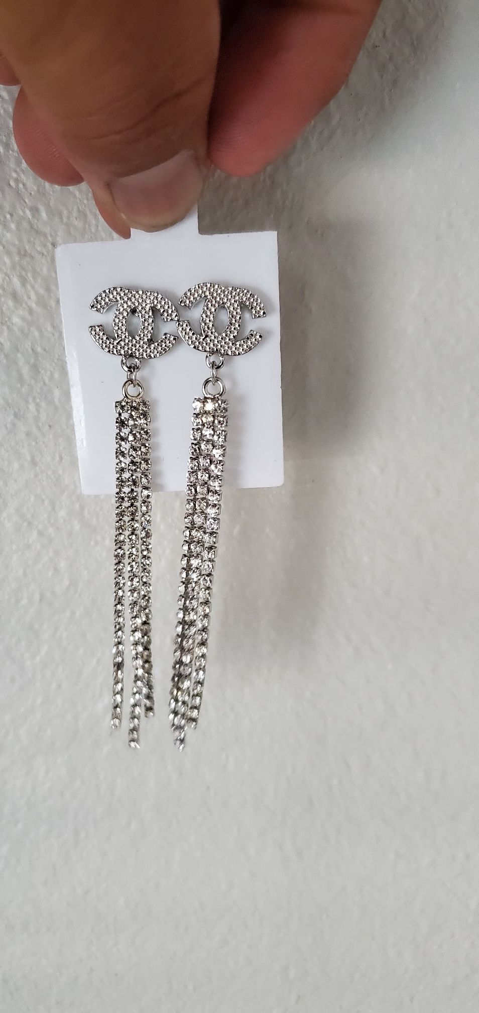 Aretes de sterling silver con zirconia