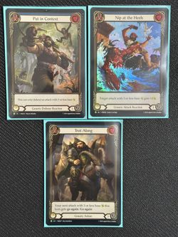 Flesh And Blood (FaB) TCG SDCC 2025 Promo Put in Context, Nip at the Heels, Trot Along