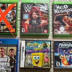 Xbox, PS4, DS Games 