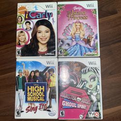 4 Nintendo wii games
