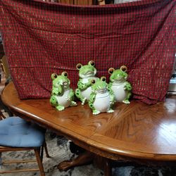 Frog Ceramic Kitchen Canisters